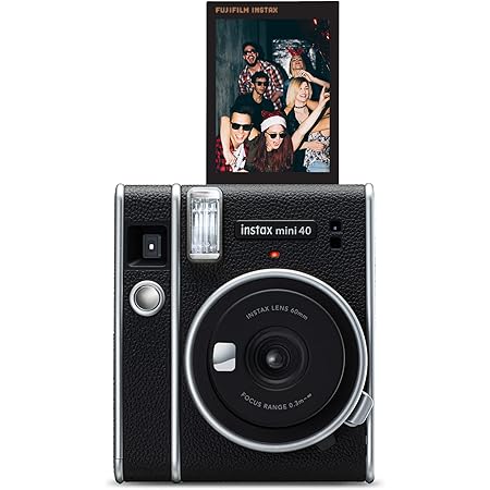 人気 【美品 】instax mini 40 チェキ インスタント カメラ レザー